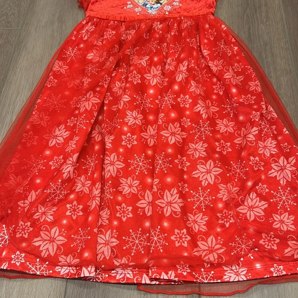 Disney Princess Play Dress Red Velvety and Shimmery Red Size XS